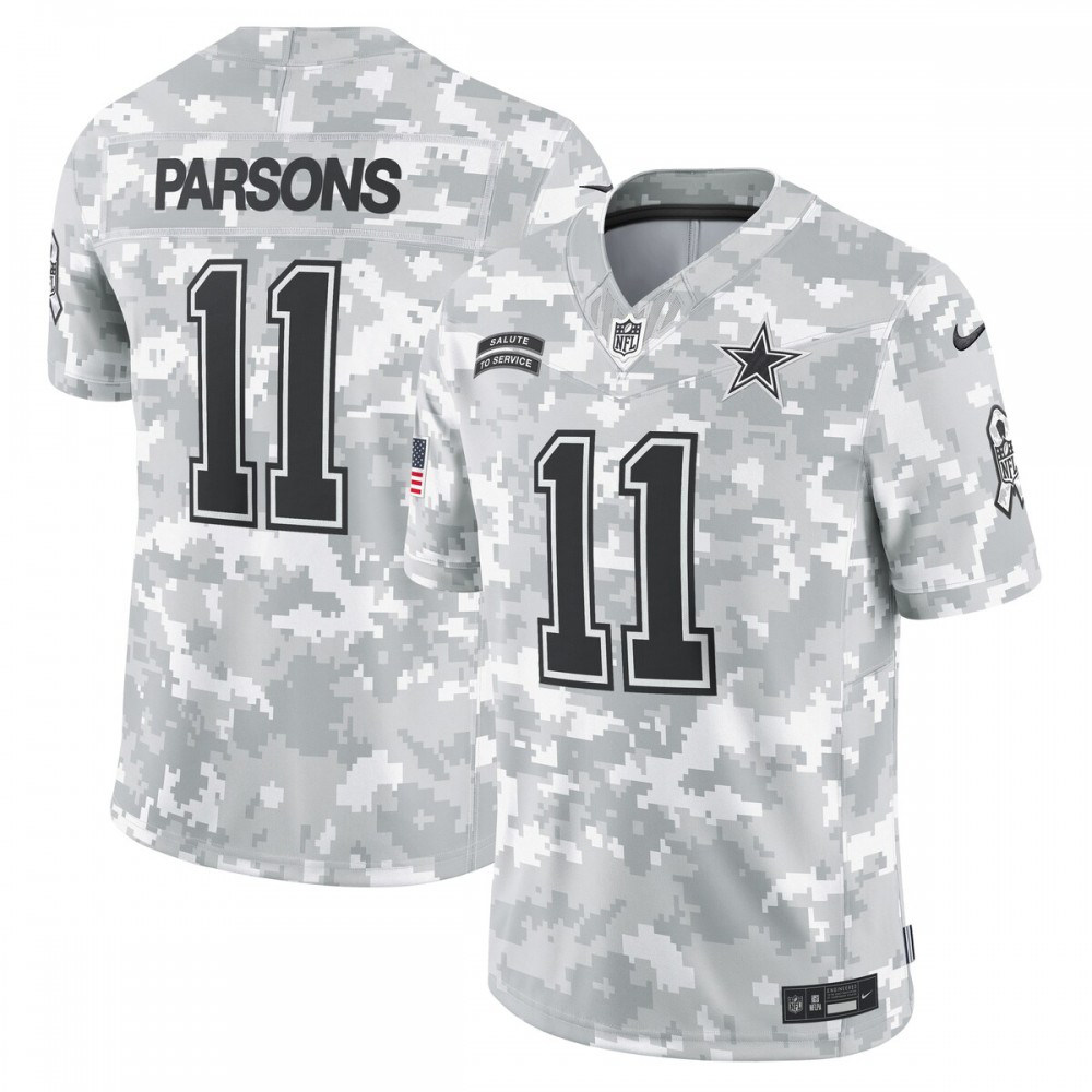 Micah Parsons Dallas Cowboys Nike 2024 Salute to Service Limited Jersey - Arctic Camo-GridironStore